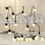 Гирлянда шарик матовый от сети 4m 20led тёплый-бёлый